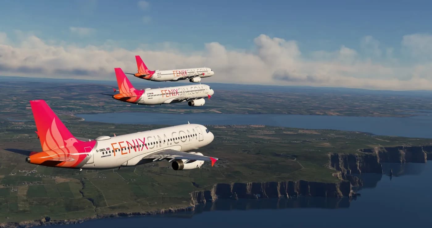 Fenix Simulation Airbus A319/A320/A321 Bundle для MSFS 2020/2024