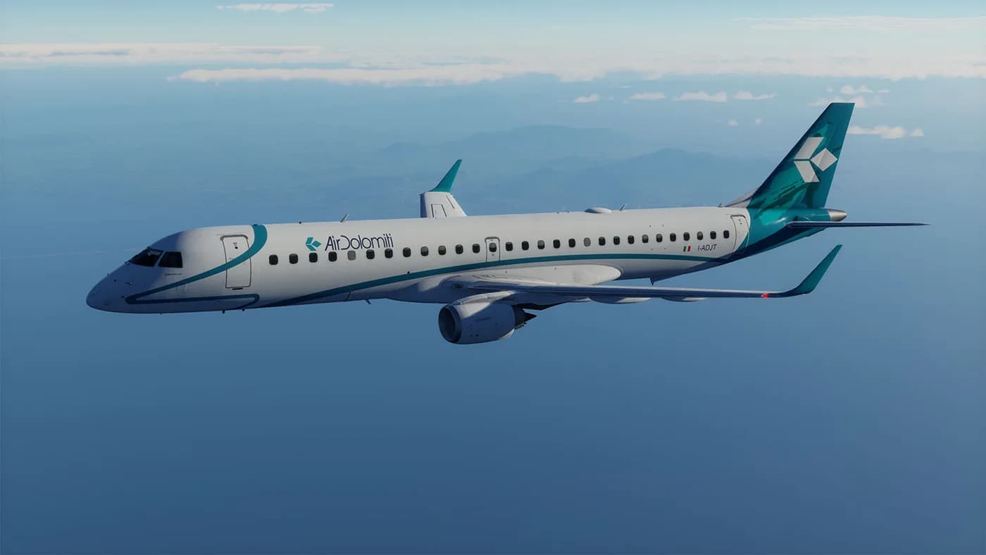 FPS Embraer E195 для X-Plane 12