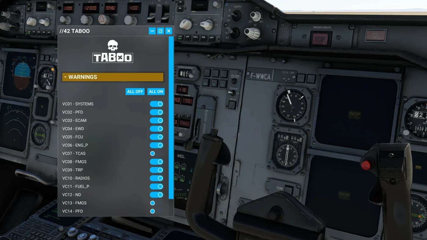 Taboo - ABO Utility для MSFS 2020